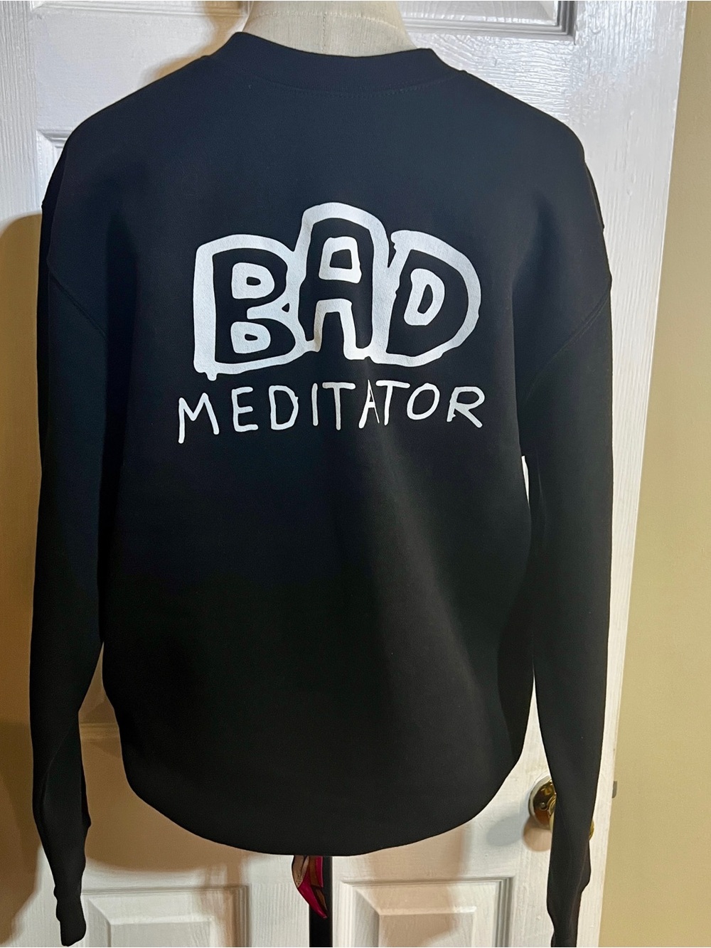 Lane‎ Seven Mens Black Cotton Crew Neck Graphic Sweatshirt Urban Casual M